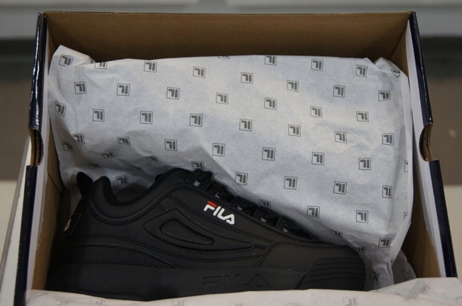 BUTY DAMSKIE FILA DISRUPTOR LOW BLACK 1010302 R 36 Materiał wkładki inny