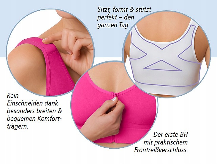 BIUSTONOSZ BEZSZWOWY SPORTOWY ROZPINANY 2szt r.XL Marka Inna marka