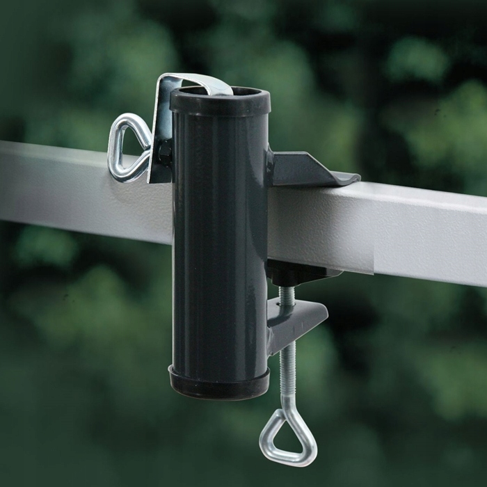 Uchwyt na parasol, na poręcz balkonu antracyt 35mm