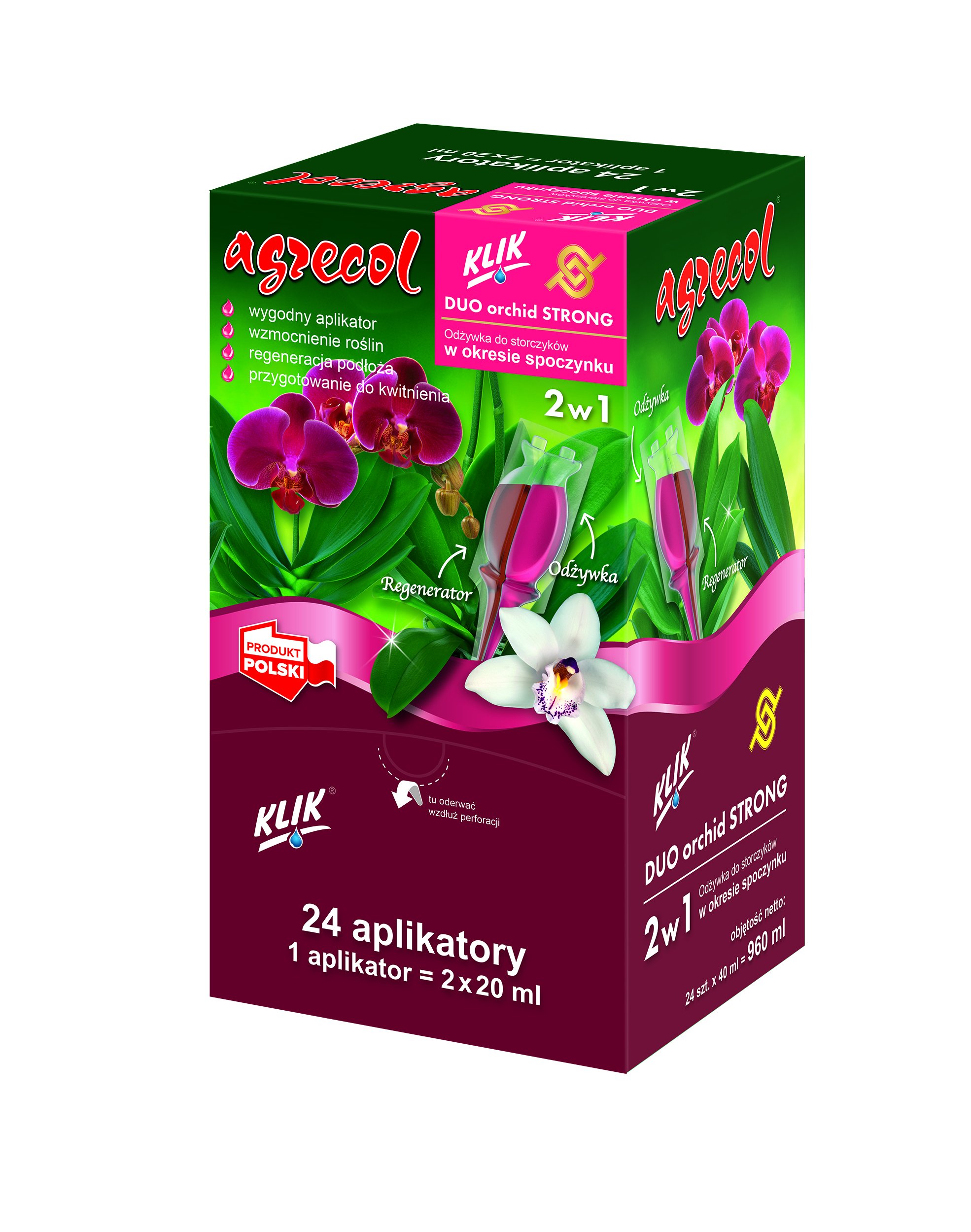 ODŻYWKA DO STORCZYKÓW DUO ORCHID STRONG 24x40ml