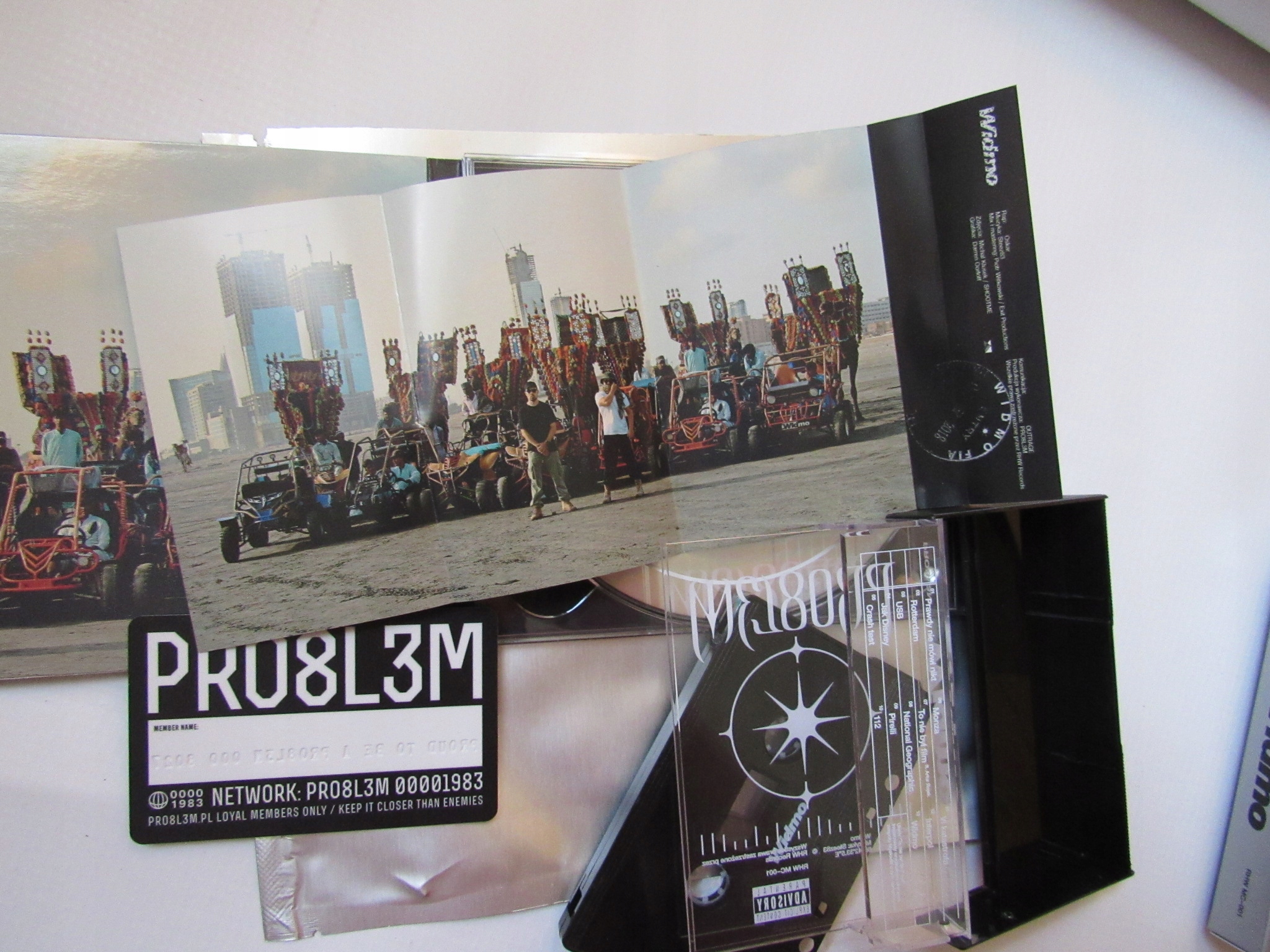 PRO8L3M WIDMO/ LIMITOWANY ZESTAW CD +KASETA +KARTA PROBLEM Wytwórnia Rhw Records