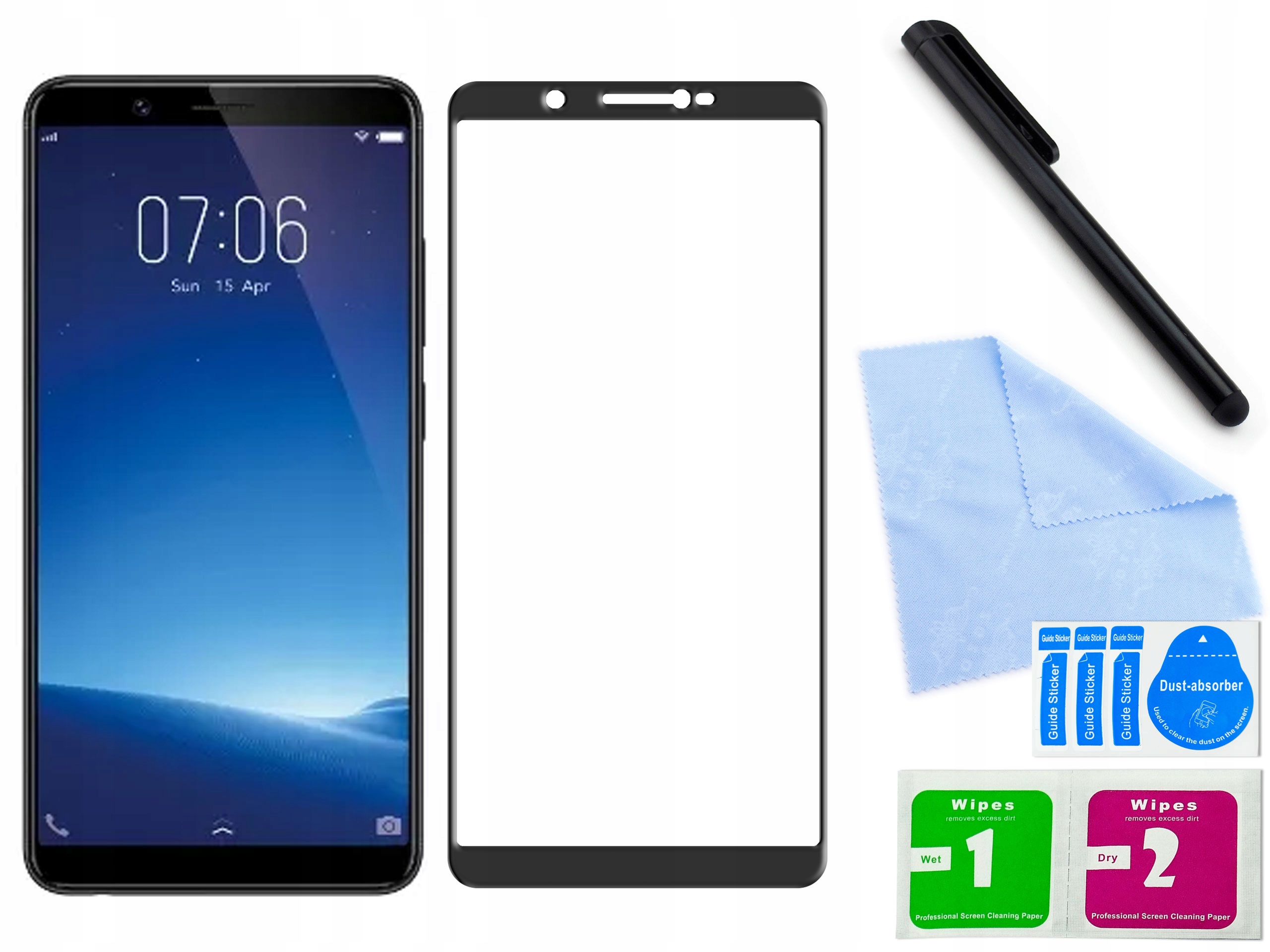 

Szkło hartowane ochronne 3D do Vivo Y71 Czarny