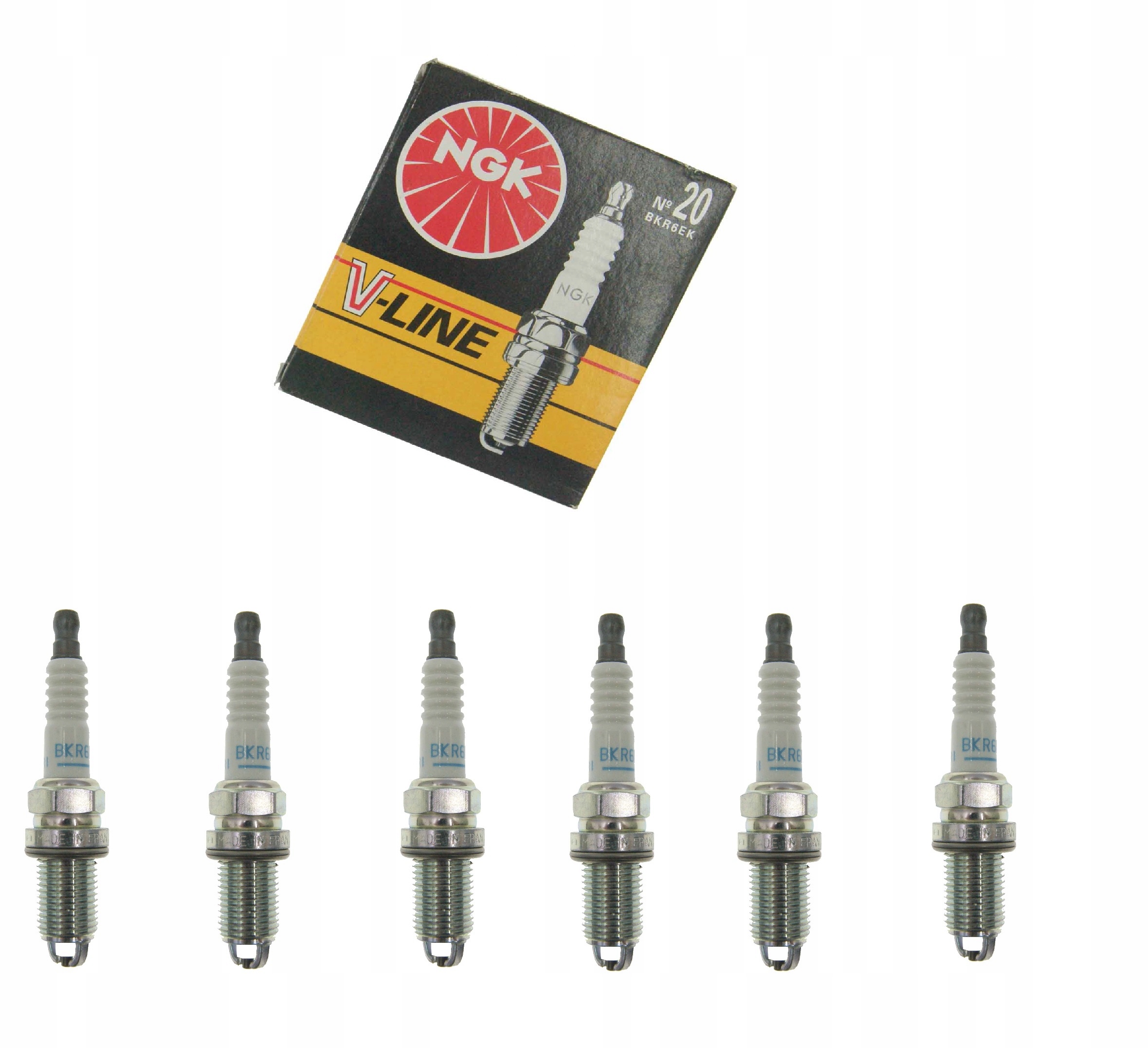 

6 X Ngk Świece V-line 20 Do Bmw 3 Z3 E36 5 E34 E39