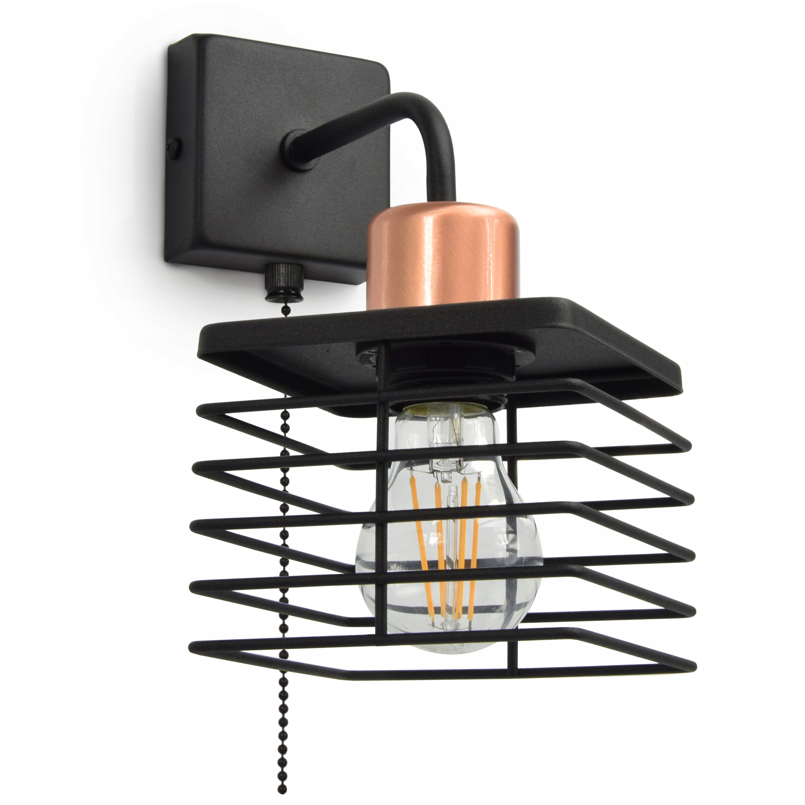 KINKIET ŚCIENNY z Włącznikiem LOFT EDISON LED