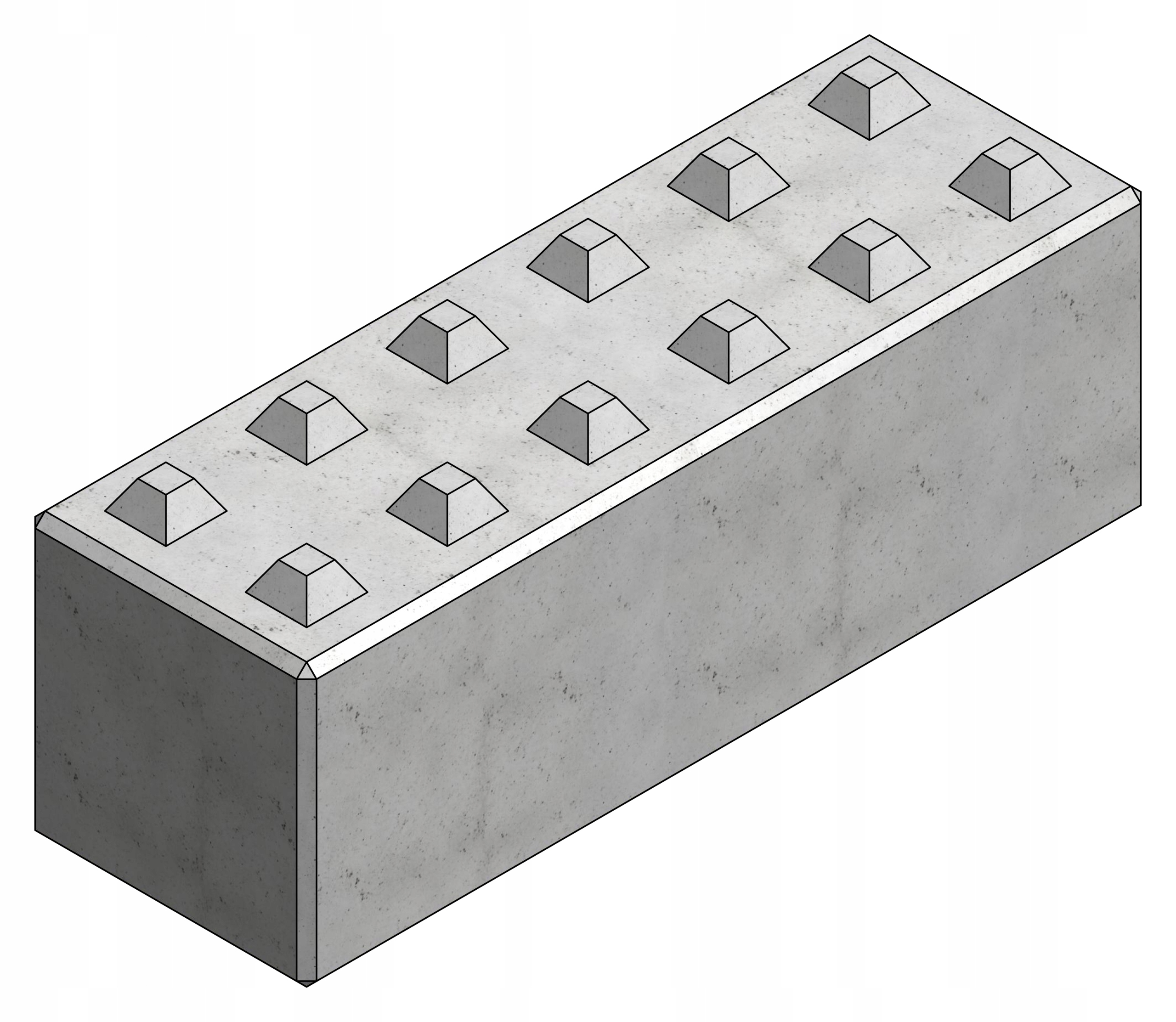 Купить стен блоки. Бетонные блоки для стен. Сб40-9 стеновой блок. Узкие бетонные блоки для перегородок. Кирпич блок 3д модель.
