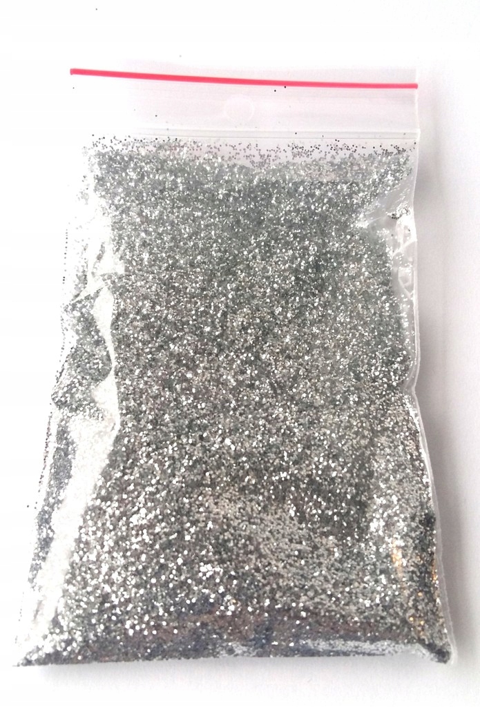 

Brokat Srebrny Do Lakieru Farb Fug Ścian Fugi 100g