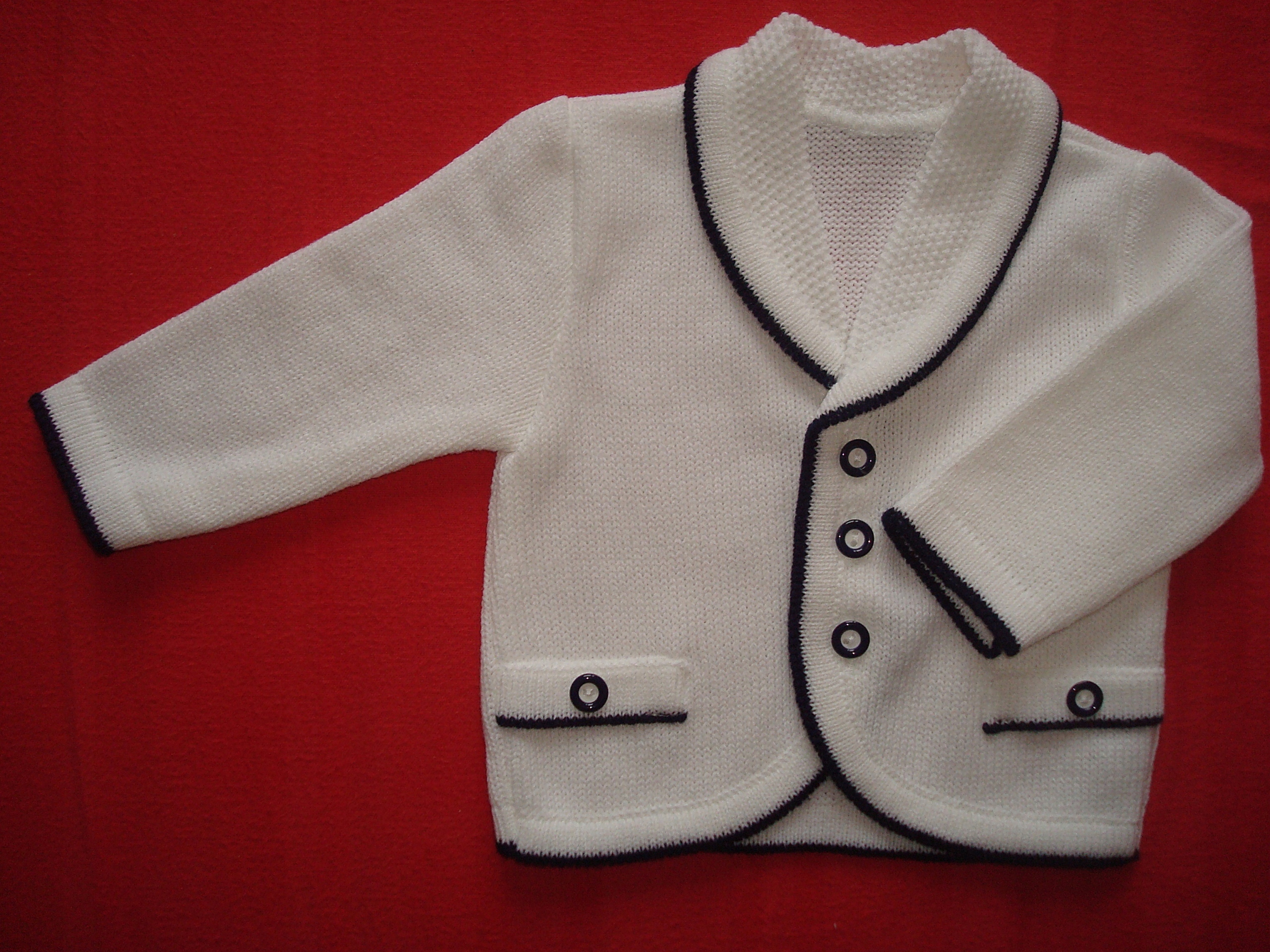 SWETEREK W STYLU MARYNARKI DO GARNITURKU r.74 Bohater Inny