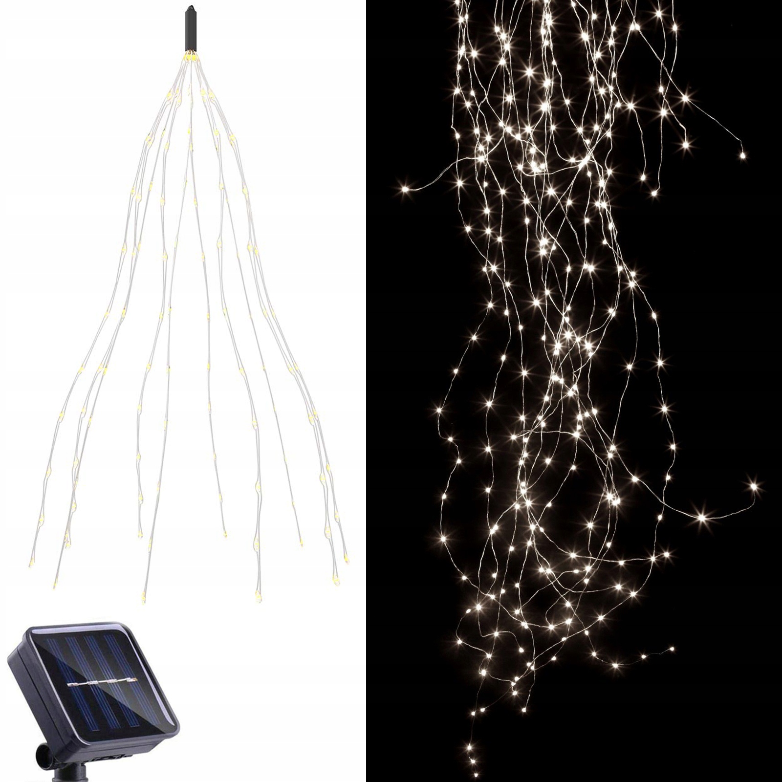 

200 Led Lampki Solarne Ogrodowe Żarówka Lampa Ledy