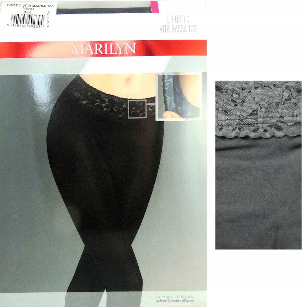 

Marilyn Erotic Vita Bassa 100 R1/2 koronka grigio