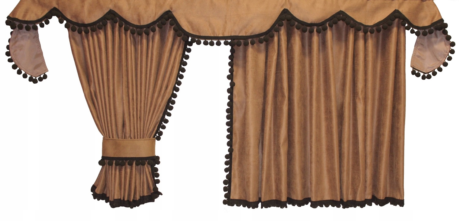 TIR SCANIA R TOPLINE HIGHLINE CURTAINS + HOOKS