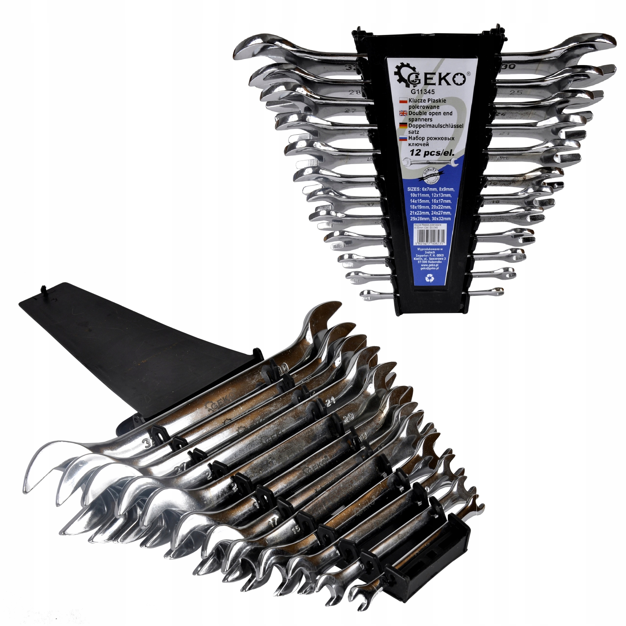 

Klucze Płaskie 6-32mm 12SZT Zestaw Kluczy Płaskich