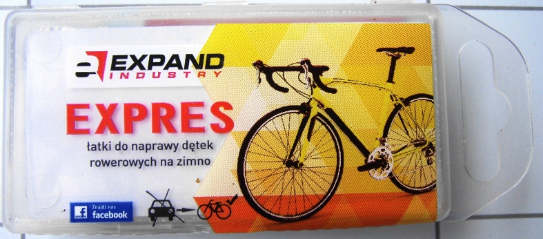 

Zestaw naprawczy Express łatki klej gumka tarka