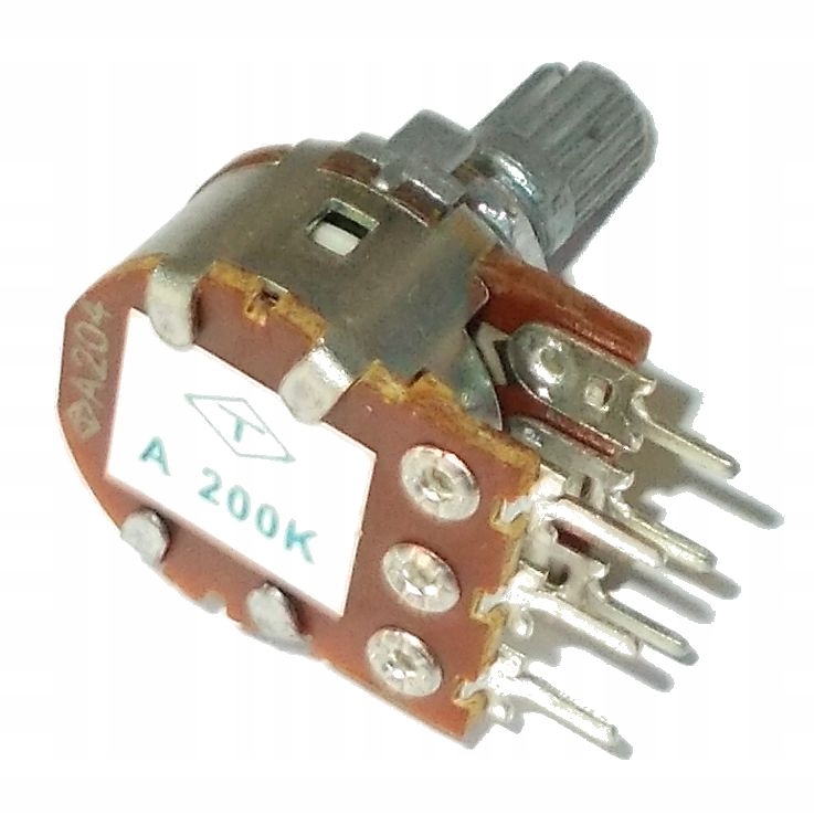 

Potencjometr Obrotowy 2x 200k A200k 5szt=6zł (3835
