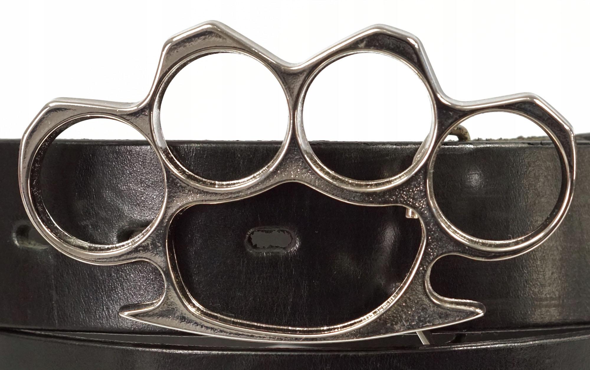 PASEK DO SPODNI SKÓRZANY PEŁNA KLAMRA KASTET Marka Gallanteria