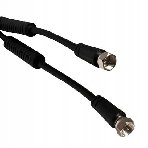 

Przewód kabel antenowy F 2m czarny