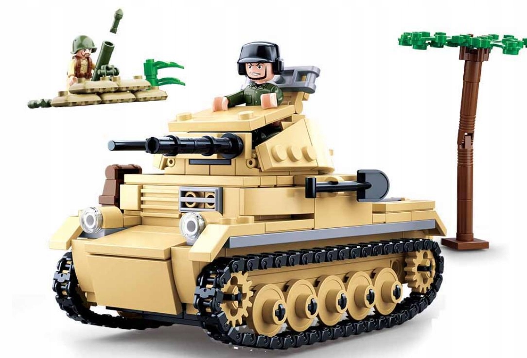 

Klocki Sluban Czołg PzKpfw II Wojsko 356el.