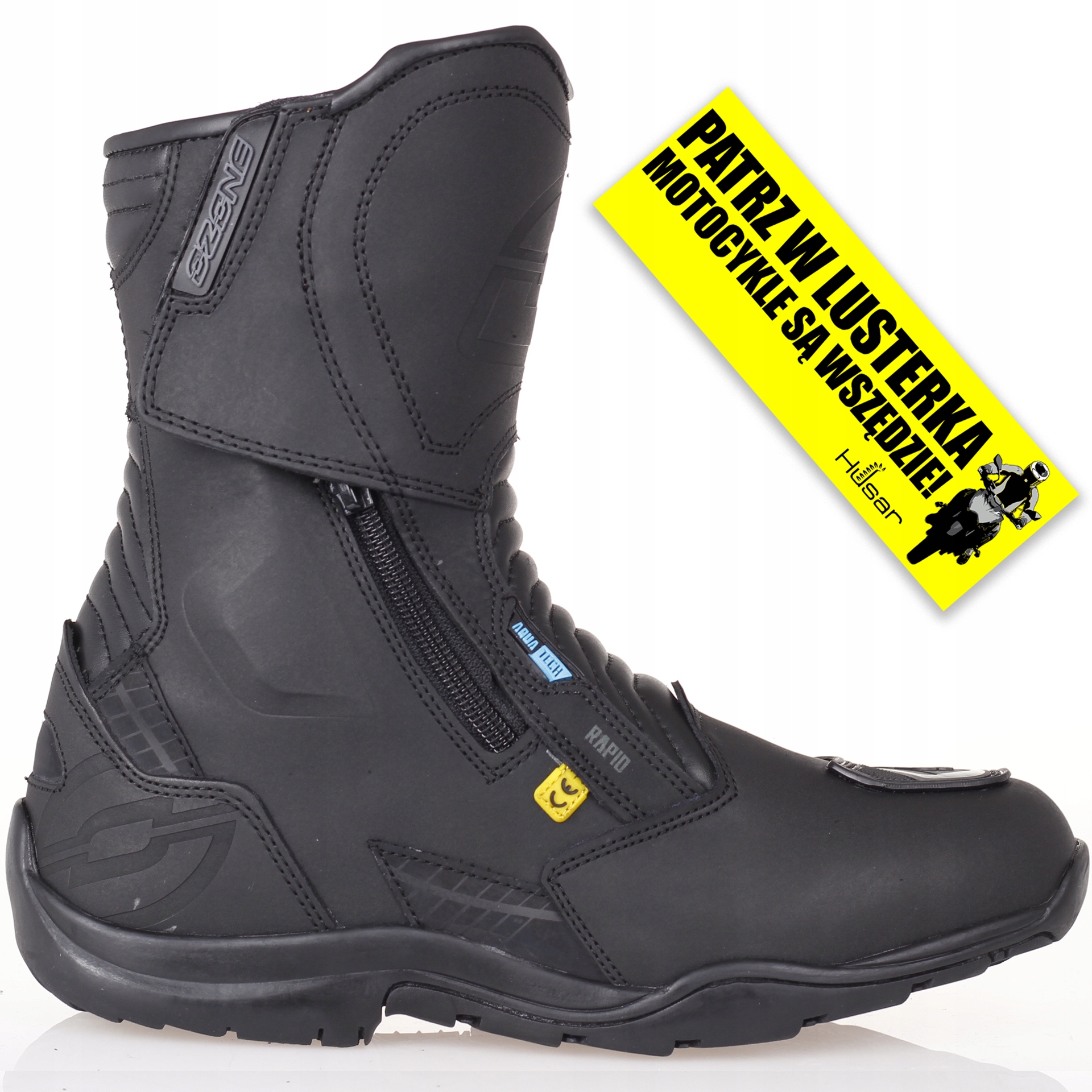 

Ozone Rapid Black Buty Motocyklowe Membrana Hipora