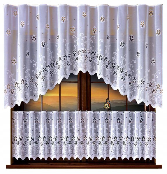 

Mg Firana Krzysia Biała łuk 250X120 gotowa z taśmą