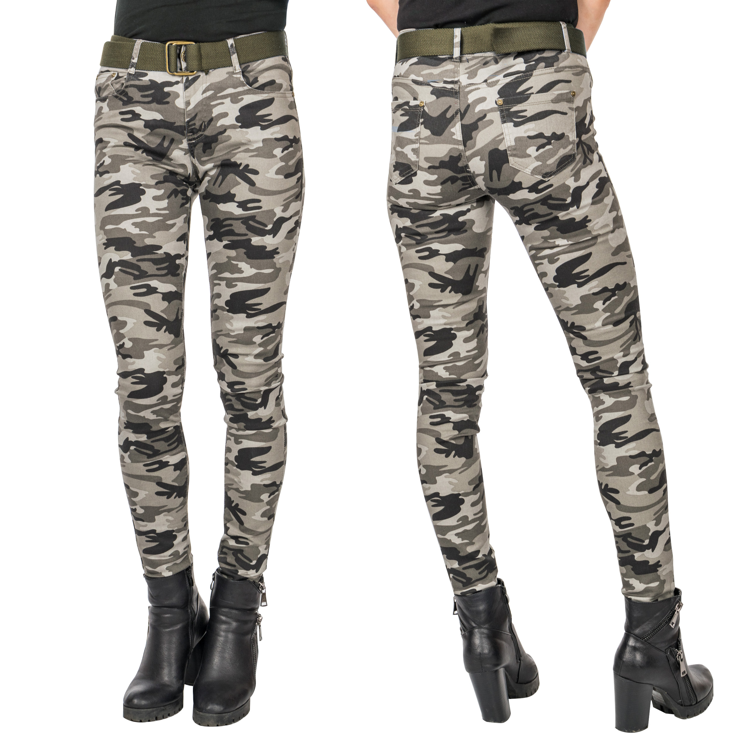 

Spodnie Moro Rurki Damskie Army Jeans 4826 r 70 cm