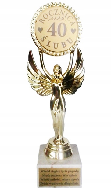 

Statuetka ładny 40 Rocznica Ślubu pamiątka