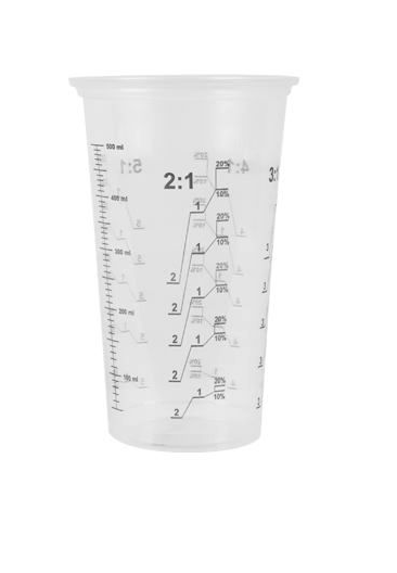 

Kubek Do Mieszania Farb Lakieru Z Podziałką 500ML