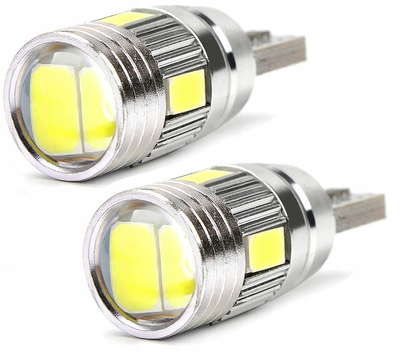 

Postojówka 2x Led Żarówka W5W T10 6xSMD Soczewka
