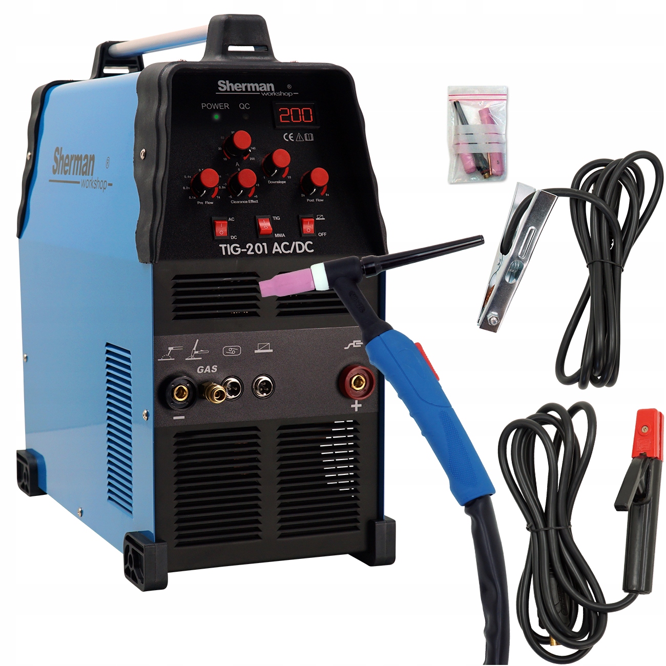 

Spawarka Tig do aluminium Sherman Ac/dc 201 Mma