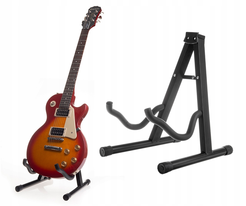 STATYW STOJAK na gitarę niski SKŁADANY 37cm