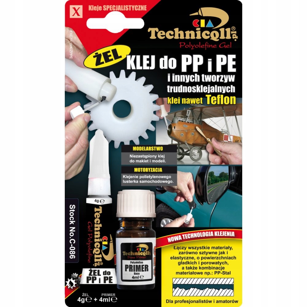 

Technicoll Klej Żel Do Pp, Pe, Ptfe plastiku