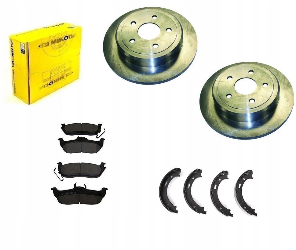 Kotouče Kostky Čelisti Jeep Commander Xk Zadní Sada