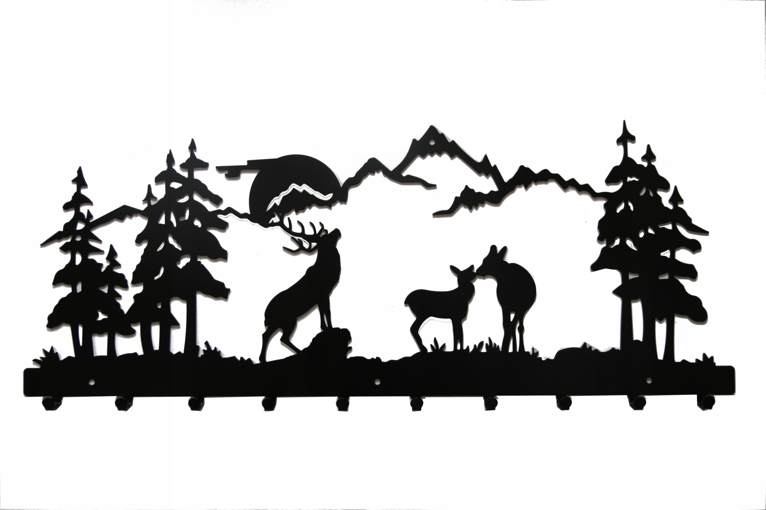 

Wieszak Scienny Metalowy Metal Las 80 cm