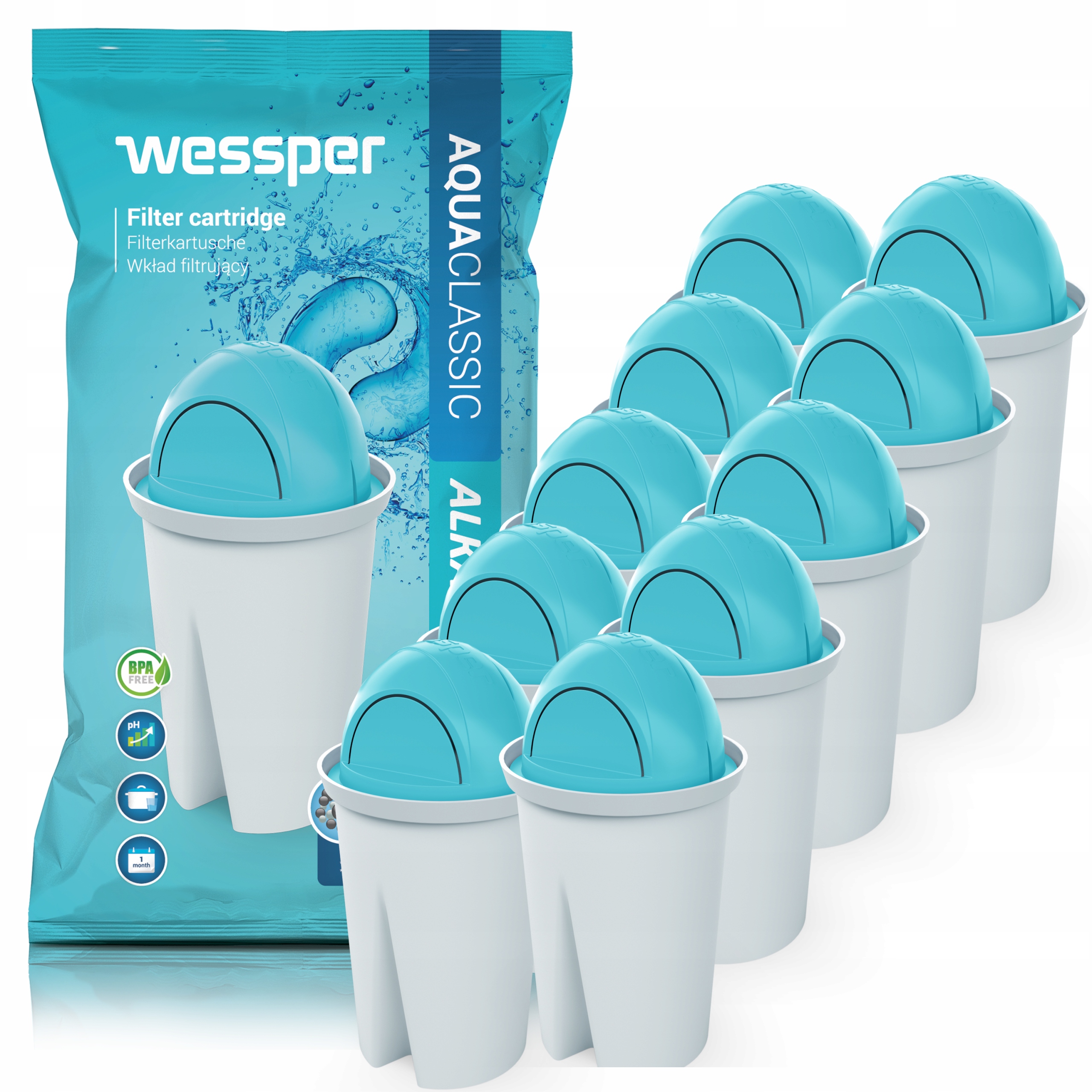 

10x Wkład Wes Do Aquaphor Dafi Zamiennik Standard