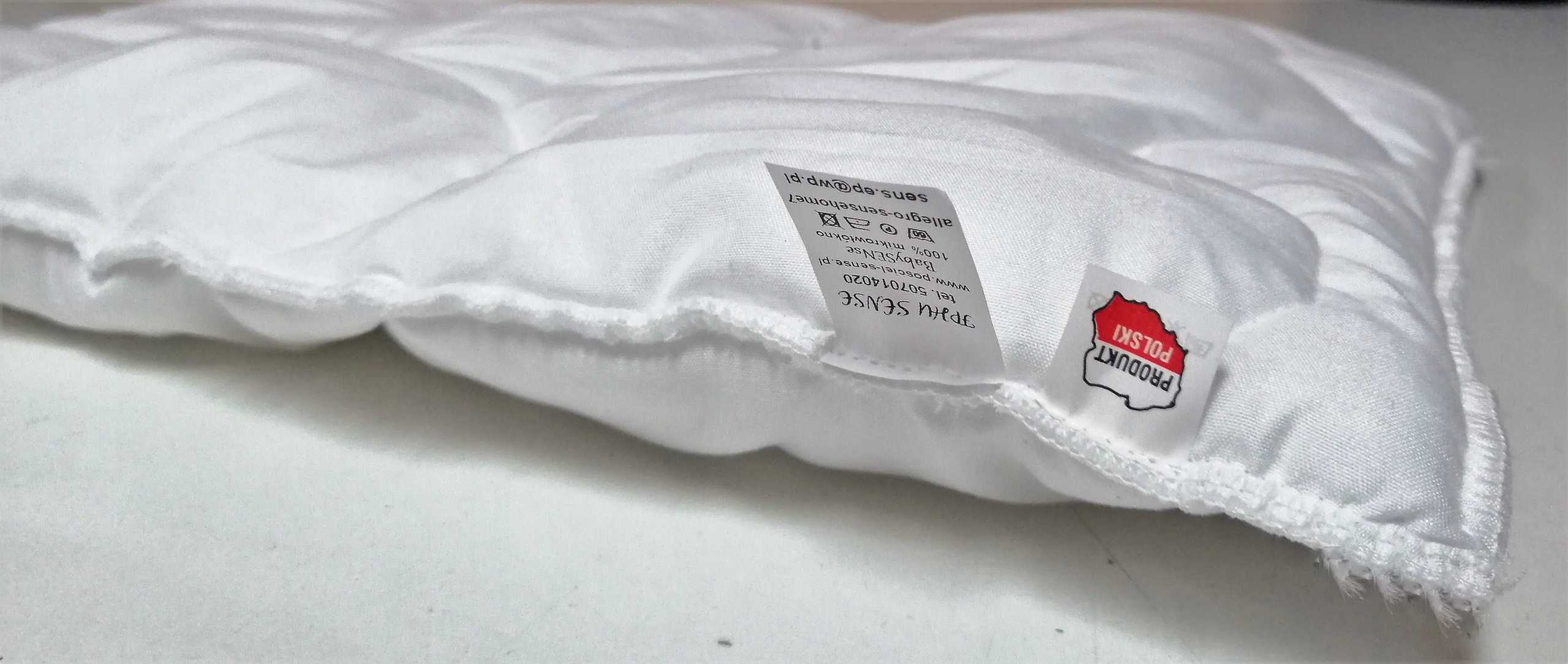 PODUSZKA 40x40 PŁASKA ,WKŁAD DO ŁÓŻECZKA pikowana Marka Sense