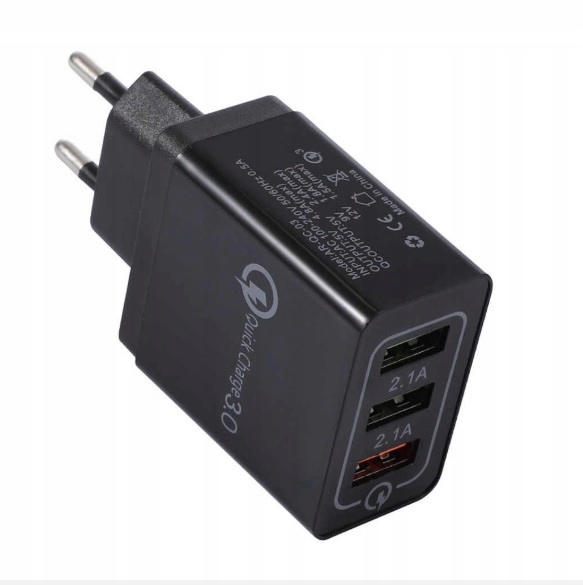 

Ładowarka Usb Qc 3.0 Super Fast Charge 3 Porty Usb