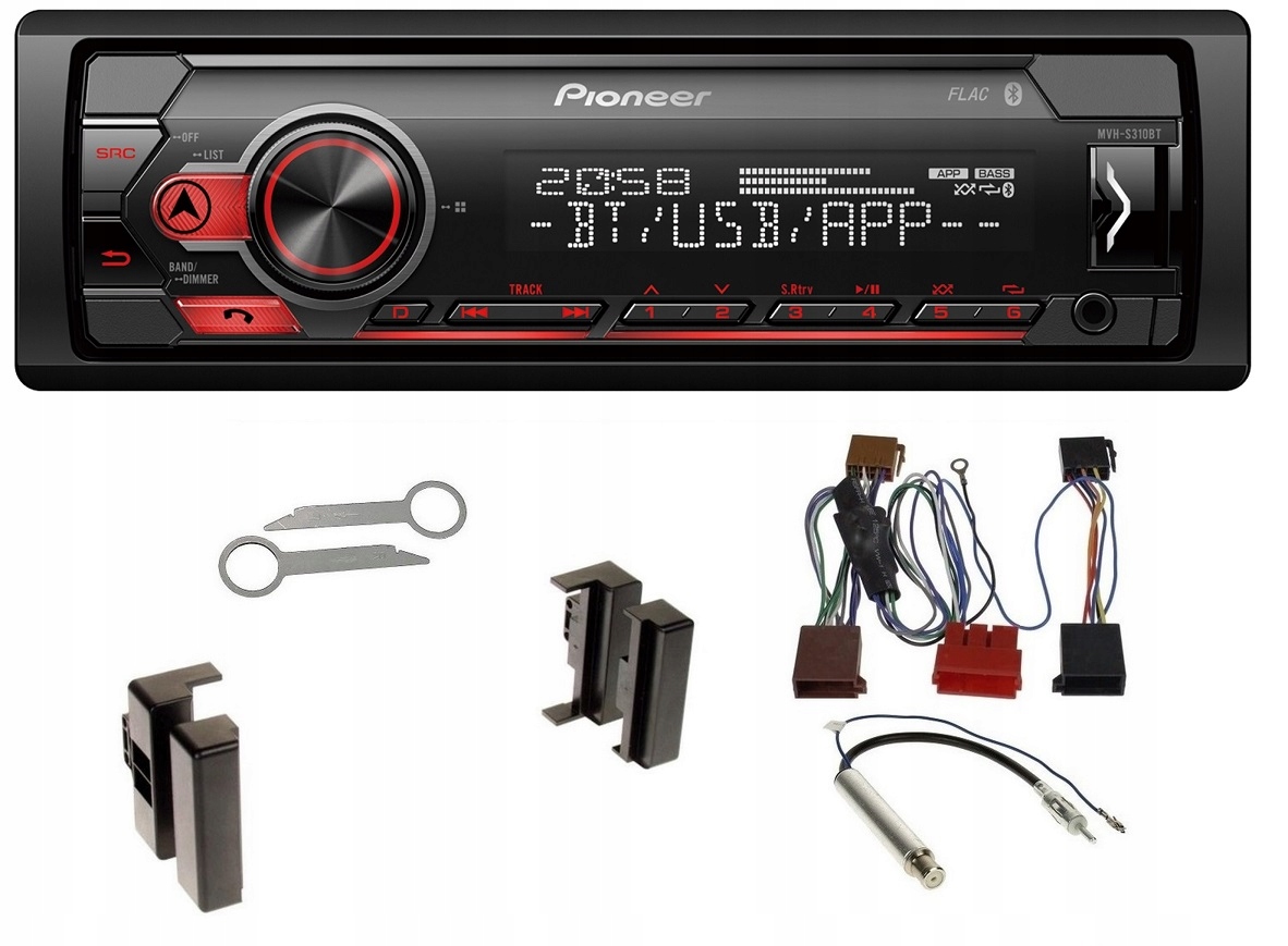 Pioneer MVH-S300BT s Bluetooth pre Audi A4 B5 A6