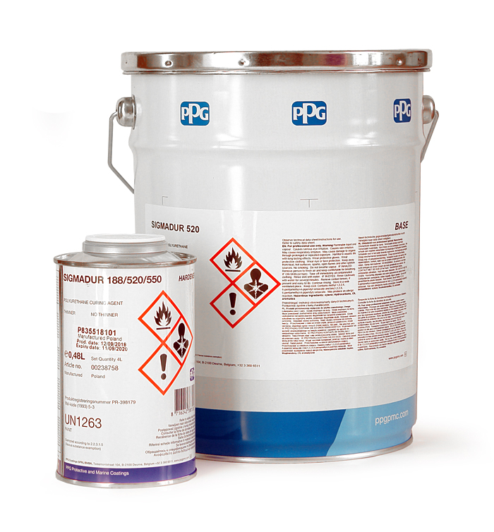 Barva lodní polyuretanová dlažba Sigmadur 550 každá barva Ral 4L