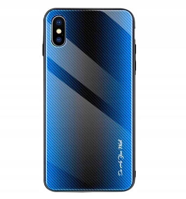 

Etui Szklane Do Iphone X Carbon Glass Case+szkło