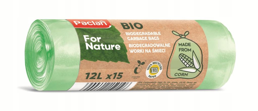

Worki BIOdegradowalne na śmieci odpady 12L 15szt