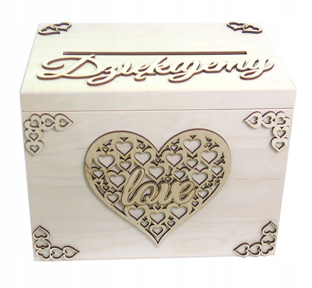 Skrzynka pudełko na koperty wesele ślub ozdoby AA2