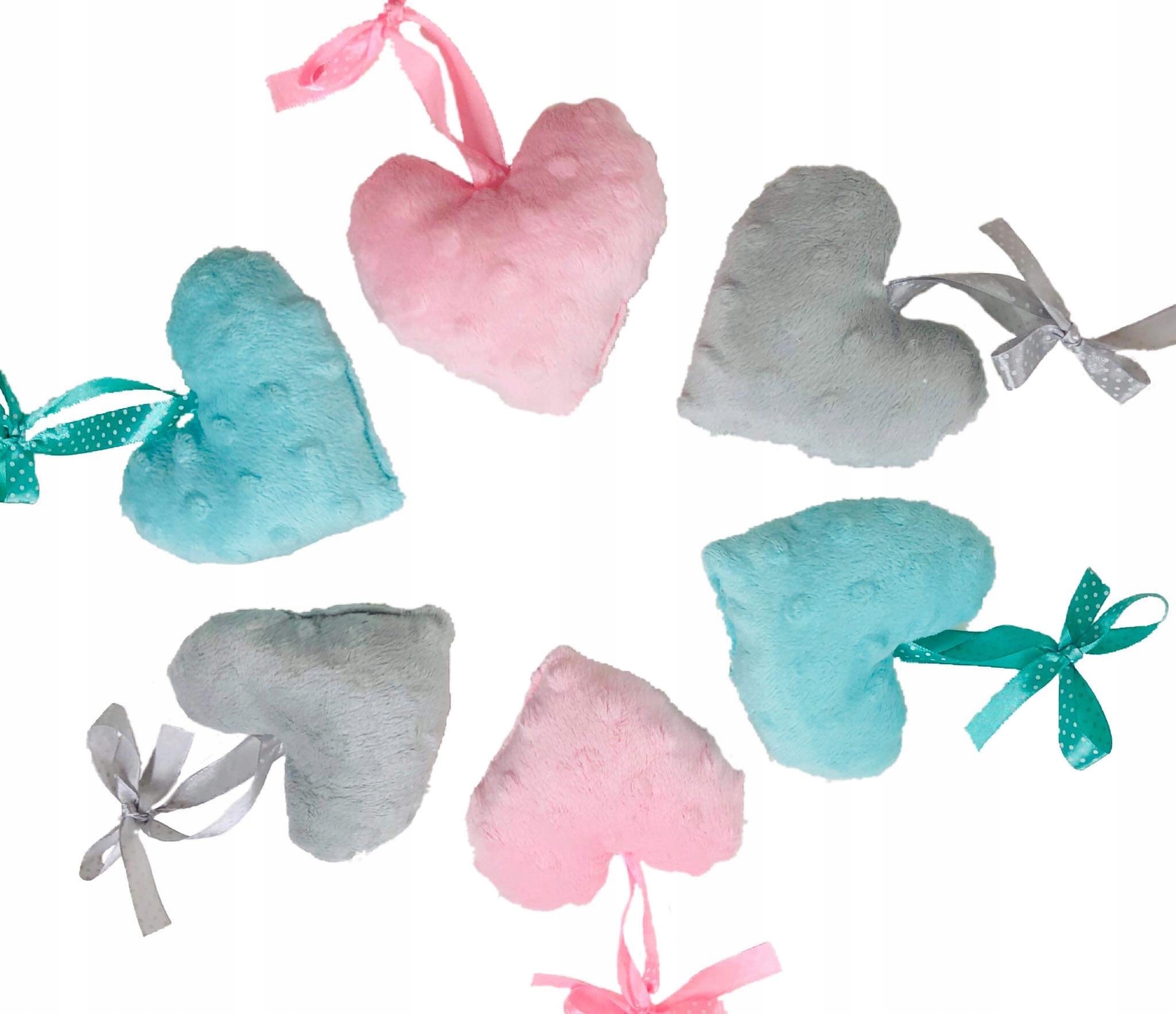 

Zawieszka girlanda serca minky