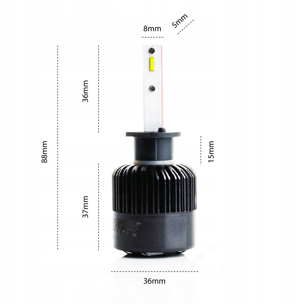 MOCNA Zarowka LED H1 MOTOCYKL WENTYLATOR FlipChip EAN 5902537814240