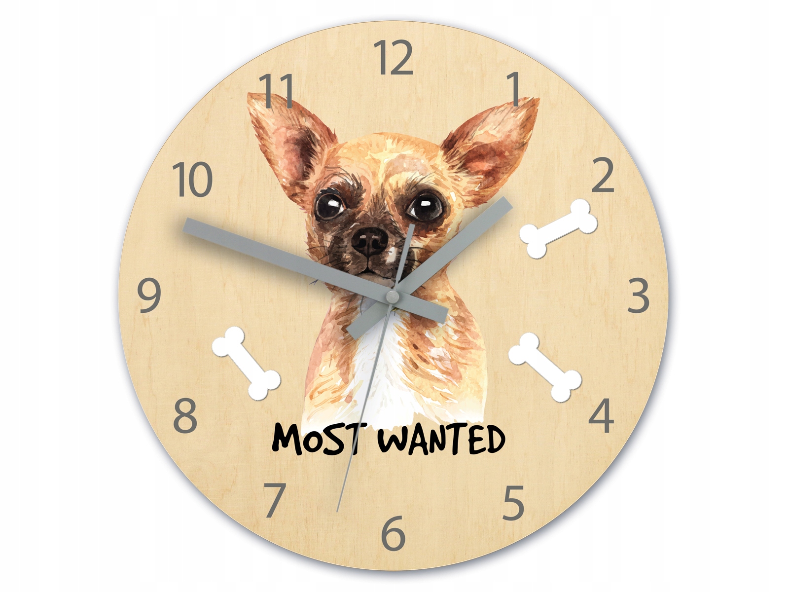 Zegar ścienny PIESEK do pokoju dziecka CICHY Marka ModernClock