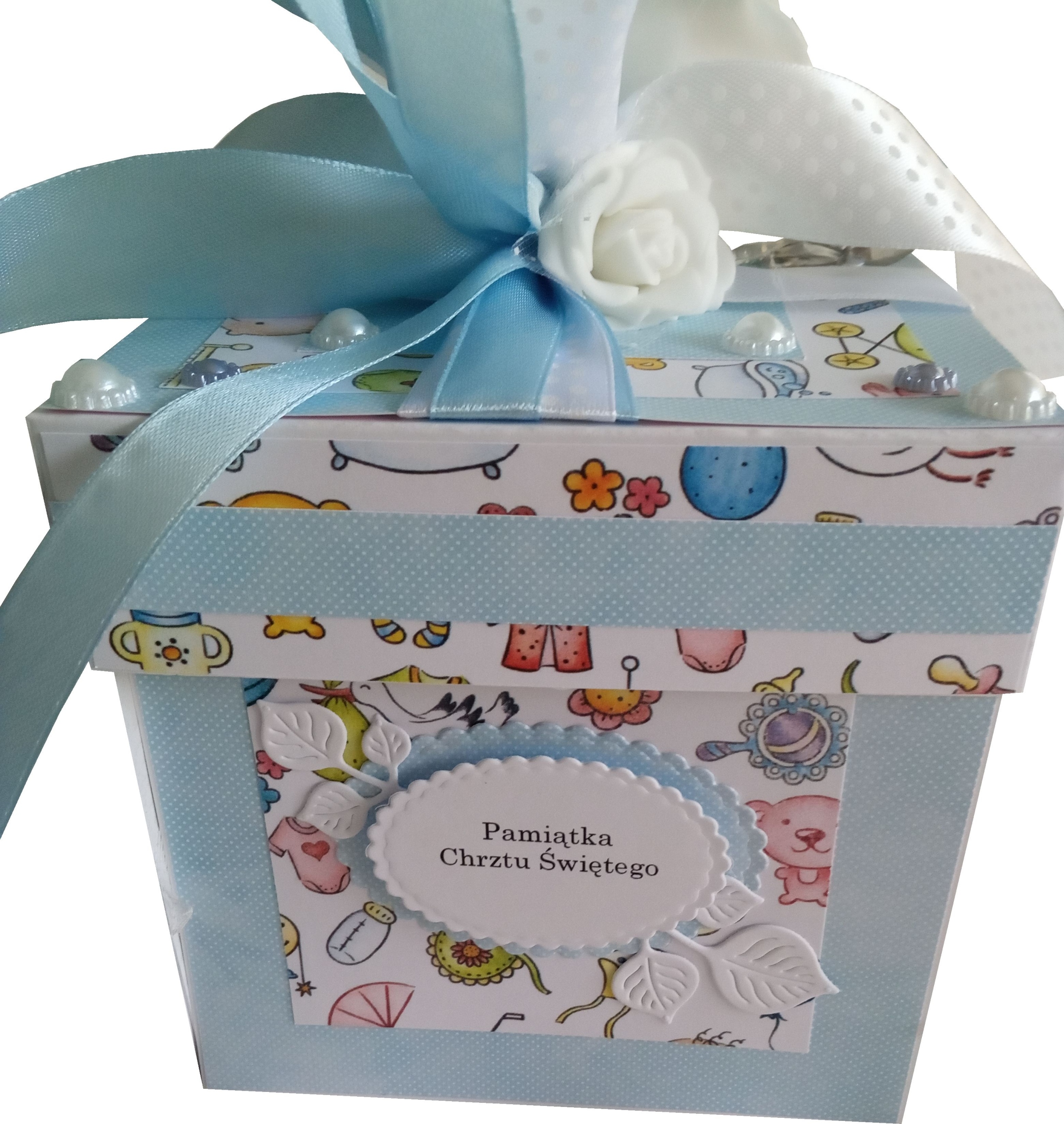 

Chrzest Chrzciny Exploding Box Kartka 3D Pudełko