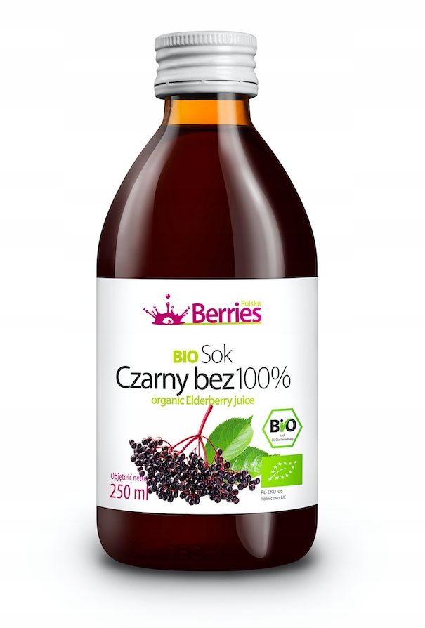 

Sok Bio Czarny Bez 100% sok z czarnego bzu 250ml