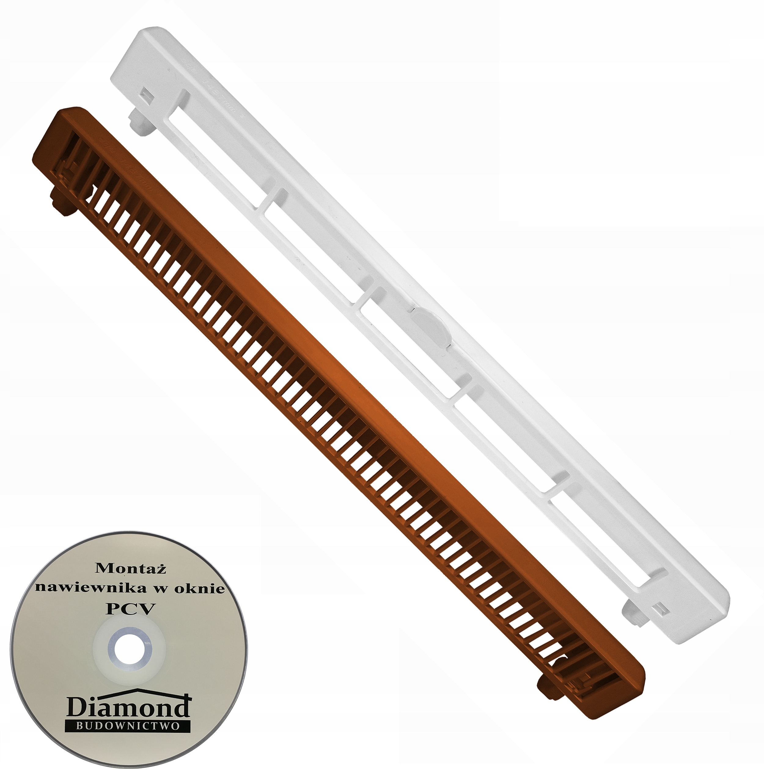 Nawiewnik Slimline 2000 JASNY BRĄZ/BIAŁY