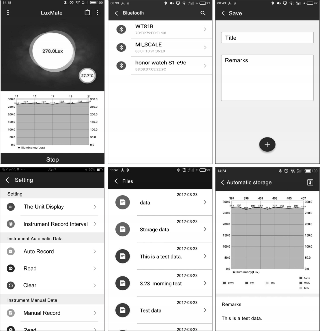 LUKSOMIERZ ŚWIATŁOMIERZ MIERNIK BLUETOOTH WINTACT Certyfikat CE