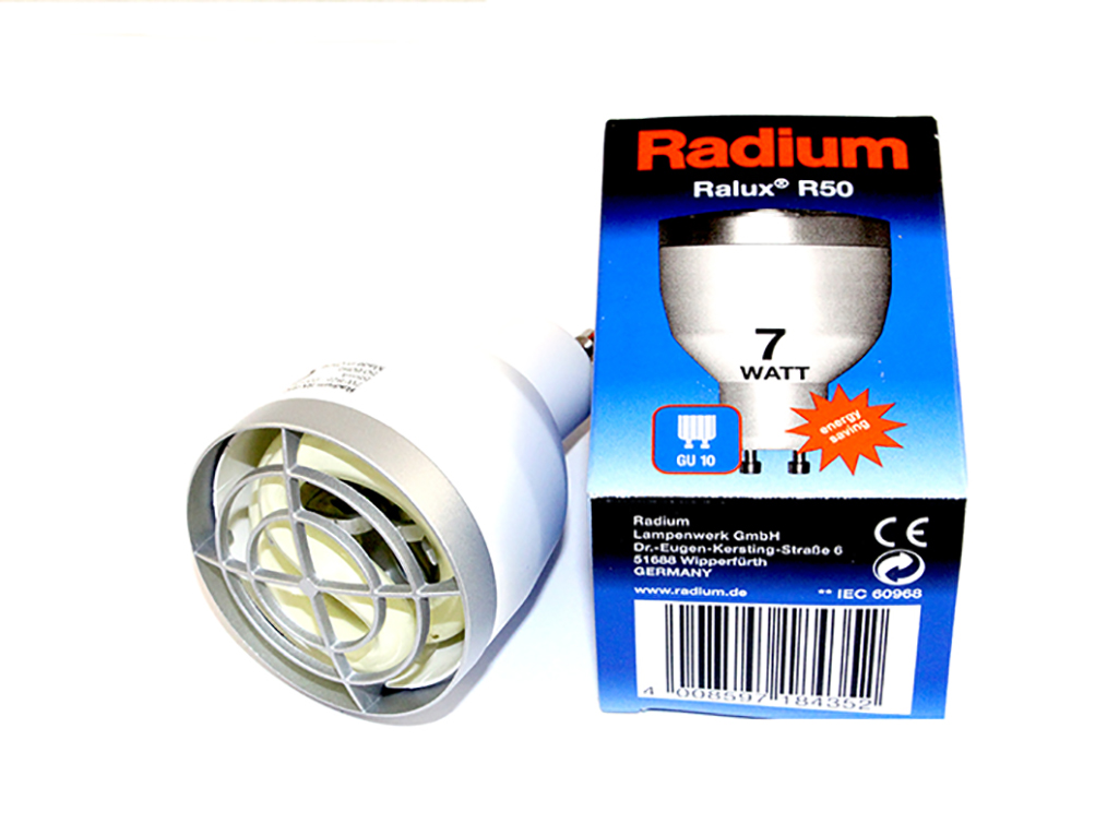 

Żarówka Świetlówka Energooszczędna Radium 7W GU10