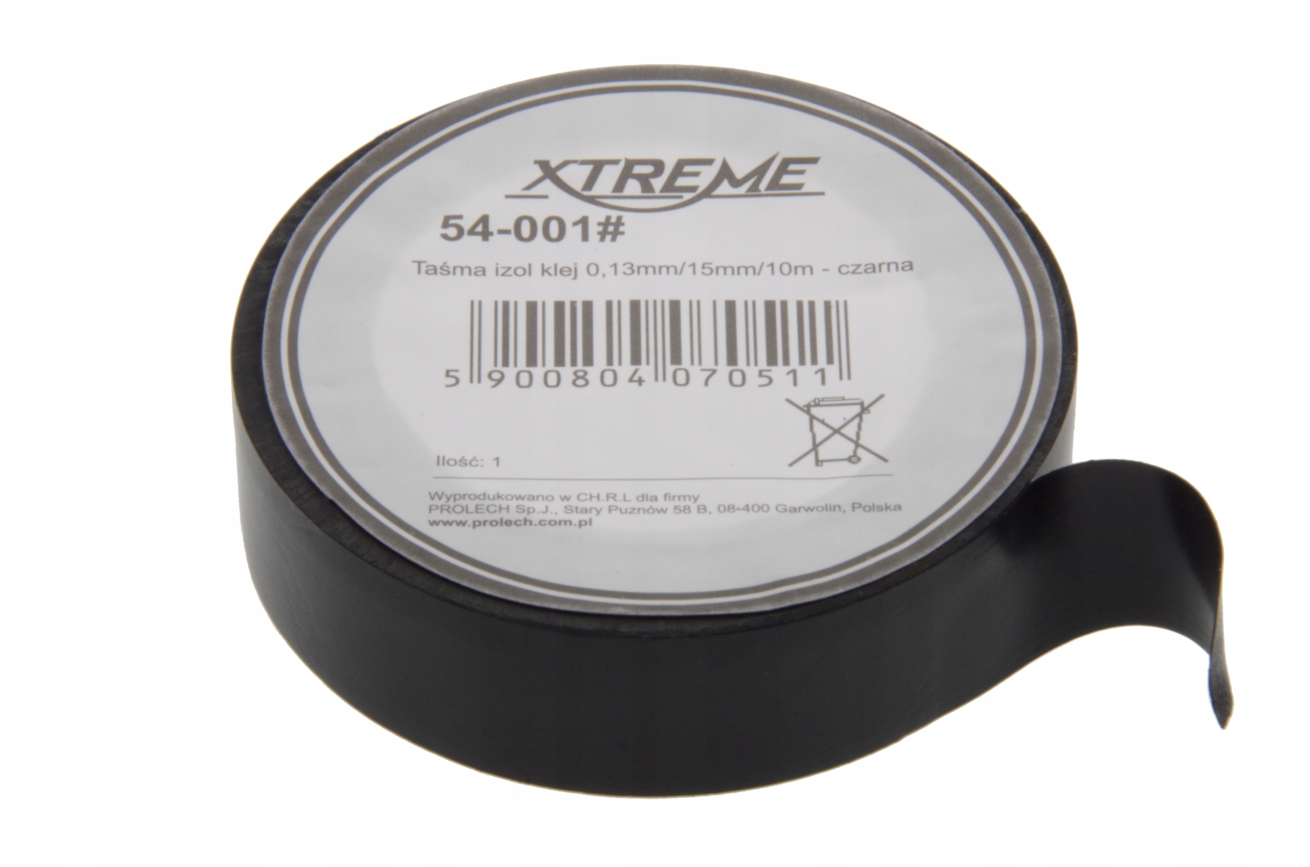 

Taśma izolacyjna Xtreme 10m/15mm Czarna izolacja