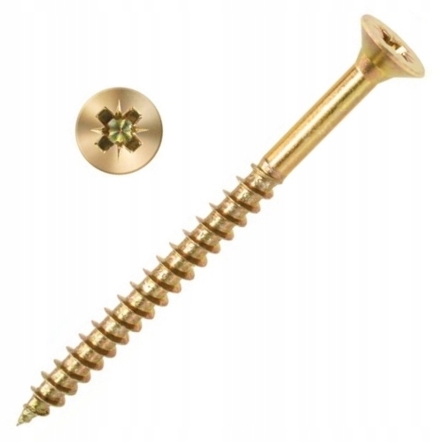 

Wkręty Hartowane Do Drewna 4,5x50 mm Złote x1kg