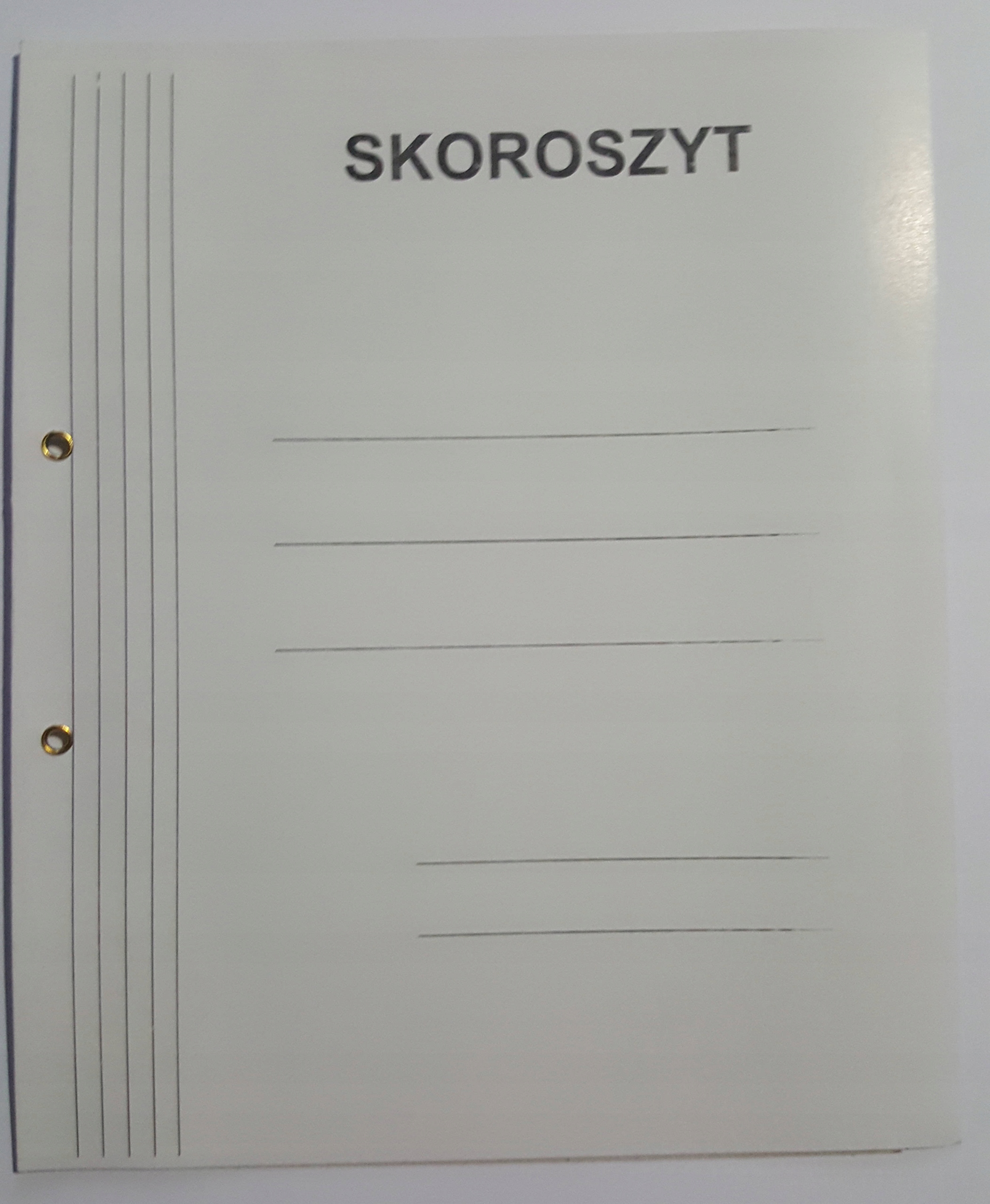 

Aro Skoroszyt z oczkiem 1/1 A4 tekturowy biały